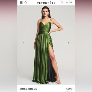 COPY - RETROFETE “Doss Dress” in Green - Size S